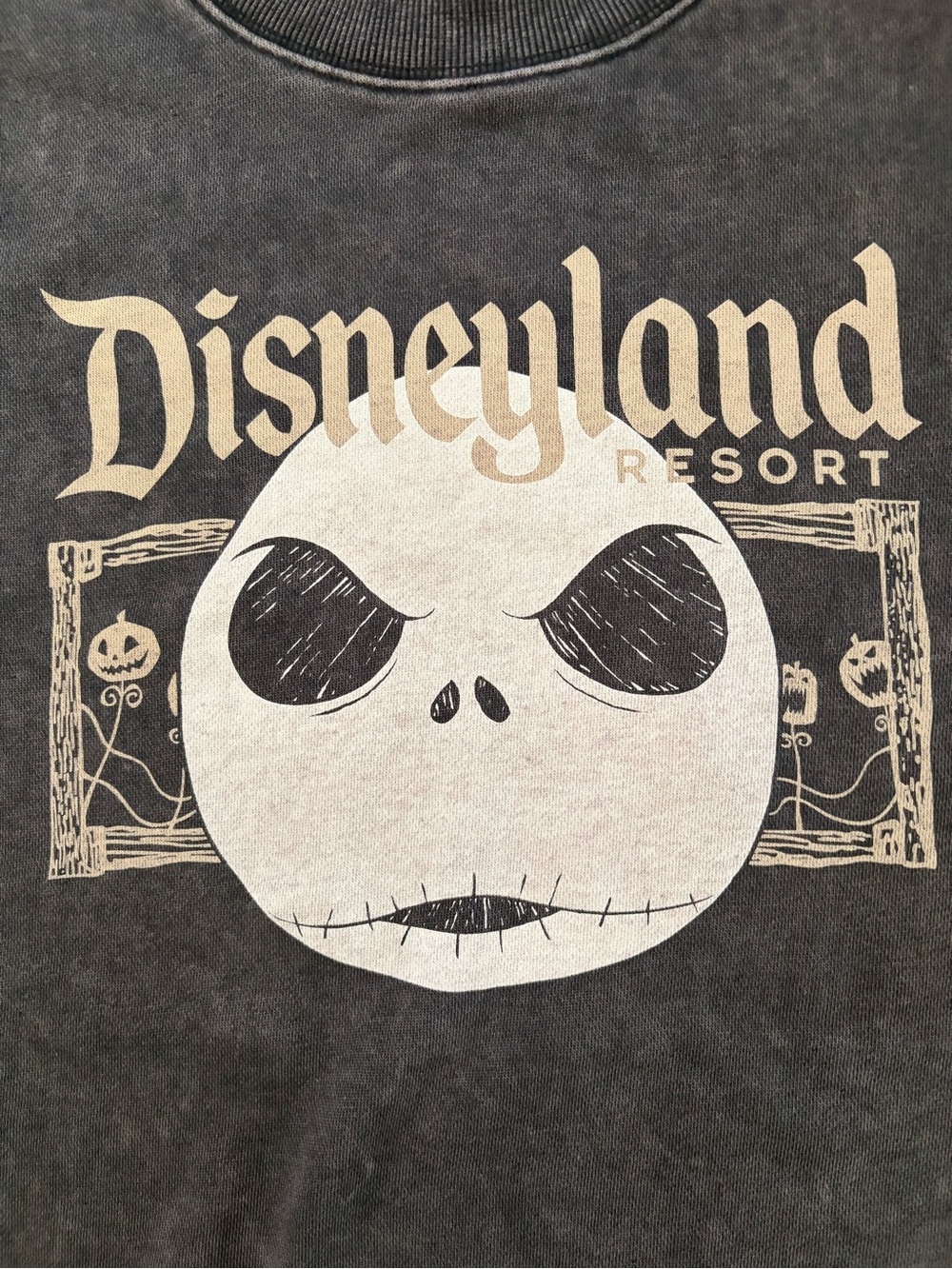 Disney Black & White Jack Skellington Disneyland Resort Graphic Tee